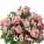 Condolence basket with pink flowers