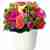 Κεραμική βάση με πολύχρωμα λουλούδια