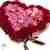 Κόκκινη και ροζ καρδιά με τριαντάφυλλα και ορχιδέες 