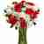 Red and white traditional bouquet