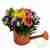 Charming watering can with flowers