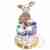 Diaper cake με αρκουδάκι για νεογέννητο κοριτσάκι