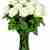 Μπουκέτο με 17 λευκά τριαντάφυλλα