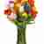 Rainbow tulips bouquet. Vase is not included