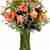 Enjoyment bouquet with peach blooms