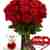 24 κόκκινα τριαντάφυλλα με σοκολατάκια και αρκουδάκι