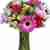 Eve bouquet with colorful flowers