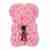 Pink rose teddy bear 25cm