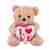 Teddy bear 20cm holding a heart writing love